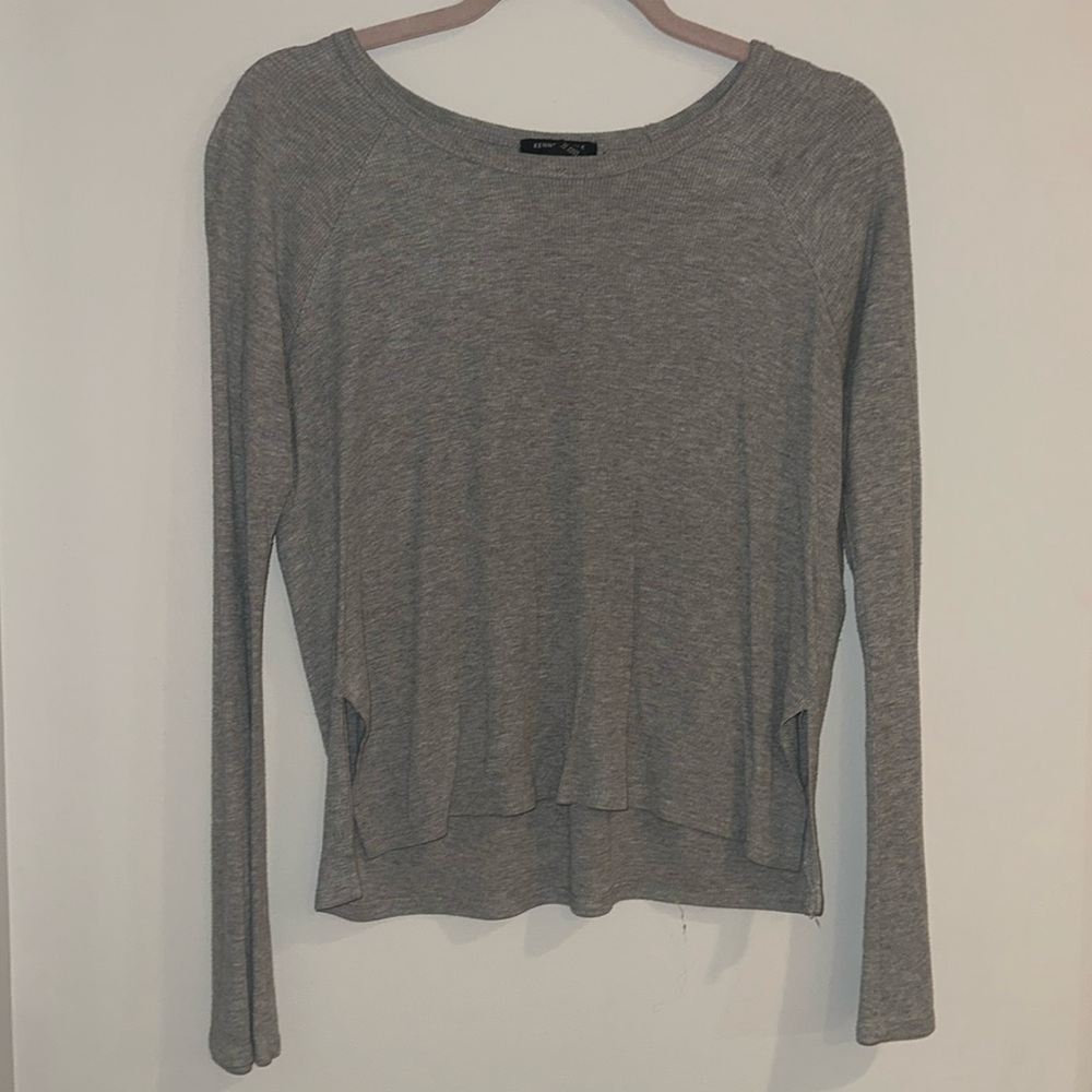 Kenneth Cole, Gray long sleeve with bell sleeves
